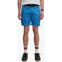 Superdry Chinoshorts PREMIUM REGULAR CHINO SHORT aus Baumwollmischung mit Elasthan, Relaxed Fit, unifarben, knielang