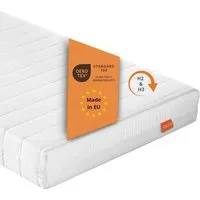 Kaltschaummatratze mit 7-Zonen und zwei unterschiedlich festen Liegeseiten, sleepling, beidseitig nutzbar (H2/H3), ergonomisch optimiert & atmungsaktiv