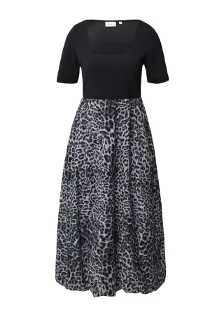 comma - Kleid schwarz/grau - Gr. - 36