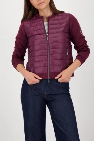 monari - Steppjacke mit Neopren bordeaux - Gr. - 40