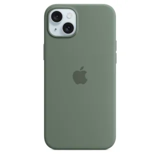Apple Silikon Case mit MagSafe [für iPhone 15 Plus] zypresse