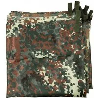 MFH Regenschutzplane Mehrzweckplane, Tarp Extrem, flecktarn, ca. 300 x 300 cm (Packung)