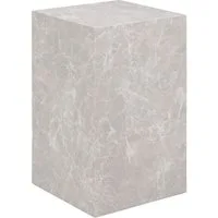 tinkaro Beistelltisch Marmor-Optik 30x30x50 cm Beige (1-St), Kompakter Ablagetisch aus MDF mit praktischer Fläche für Wohnräume