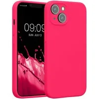 kwmobile Smartphone-Hülle Handyhülle für Apple iPhone 14 Hülle, Hülle Silikon gummiert - Handyhülle - Handy Case in Neon Pink