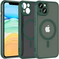 CoolGadget Handyhülle Magnet-Hülle für iPhone 11 Schutzhülle magnetisch 6,1 Zoll, Hülle Matt Stoßfest kompatibel mit Magsafe Zubehör Kameraschutz Case