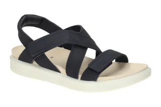 Ecco 23881302038 Damen Sandalette Marineblau Kreuzriemen Flexibel & Leicht
