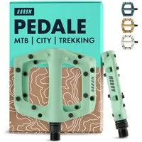 AARON Fahrradpedale Dirt MTB Pedale Ultraleicht Nylon mit austauschbaren Pins 9/16"