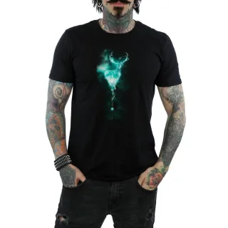 Harry Potter - "Patronus" T-Shirt für Herren (Schwarz)