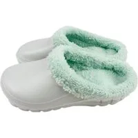 VewoTex Damen Clogs » Hausschuhe mit Teddy Kunstfell » Damenschuhe Clog (1 Paar, Kein Set) gefütterte Slipper » Winter & Herbst Garten Schuhe