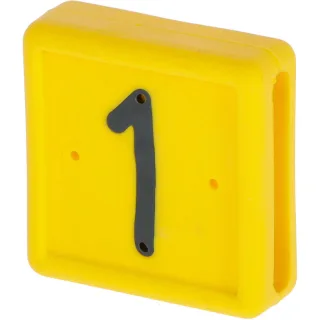 Kerbl Fußbandnummer, 1-stellig 10er Pack gelb - 208421