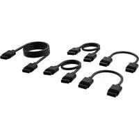 iCUE LINK Kabel-Kit, 600 / 200 / 100mm, gerade schwarz, 5-teilig
