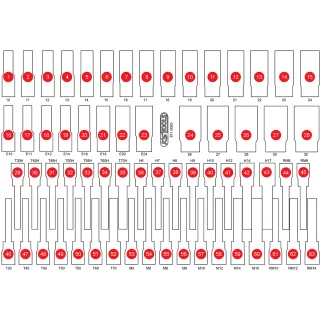 KS Tools Leere Schaumstoffeinlage zu 811.0063 - 811.0063-97