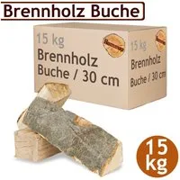 Flameup Kaminholz Brennholz Kaminholz Holz 5-500 kg Ofen Kamin Kaminofen Buche 30 cm, 15 kg