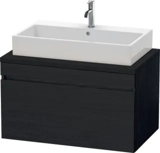 Duravit DuraStyle Konsolenwaschtischunterbau wandhängend Eiche Schwarz Matt 900x548x512 mm - DS53130 DS531301616