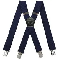 MIRROSI Hosenträger 4cm Breites X-Form mit extra Starken Clipverschluß (hoher Tragekomfort) Länge verstellbar für Damen und Herren