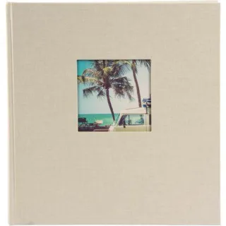 Goldbuch Bella Vista sandgrau 30x31 100 weiße Seiten 31723
