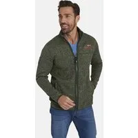 Jan Vanderstorm Sweatjacke KOLMUND mit Zick-Zack-Muster
