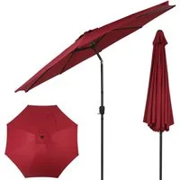 Puluomis Sonnenschirm Balkonschirm Strandschirm Marktschirm Gartenschirm Neigbar, LxB: 290x290 cm, Ohne Schirmtänder
