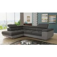 Sofnet Ecksofa Caris, mit Schlaffunktion und Bettkasten, Wohnlandschaft mit einstellbare Kopfstützen, Schlafsofa