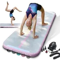 Apollo Gymnastikmatte Air Mat Pro - Airtrack Matte für Gymnastik, Yoga und Pilates, aufblasbar und in zwei Längen erhältlich
