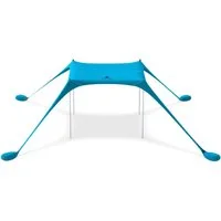 Sun Ninja Sonnensegel SUN NINJA Pop Up Strandzelt UPF50+ mit Zubehör, türkis