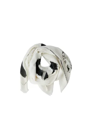 Oui - Tuch white black - Gr. - ONE SIZE