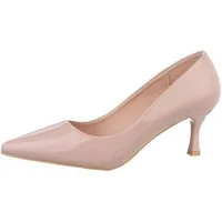 Ital-Design Damen Abendschuhe Elegant Pumps (85744119) Pfennig-/Stilettoabsatz Klassische Pumps in Hellbraun