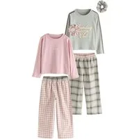 Next Pyjama Schlafanzüge mit weitem Bein, 2er-Pack (4 tlg)