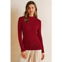 Arach&Cloz Strickpullover Damen Strickpullover mit Halbrollkragen Weich, Warm und Hautfreundlich, Anti-Pilling Qualität