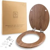Benkstein WC-Sitz Premium WC-Deckel antibakteriell, bedruckter Deckel, Duroplast Klodeckel mit Quick-Release-Funktion und Absenkautomatik