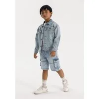 MINOTI Jeansshorts Denim-Shorts mit Cargotaschen (3y-14y) trendiges Design mit praktischen Taschen