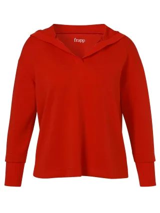 Frapp - Sweatshirt Kapuze 1/1 Arm red - Gr. - 52