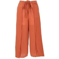 Guru-Shop Relaxhose Boho Wickelhose, Palazzohose, langer Boho.. alternative Bekleidung