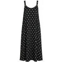ITALY VIBES Sommerkleid - gepunktetes Trägerkleid mit goldenen schließen für Damen ONE SIZE - passend für Größen M - XL