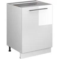 Vicco Unterschrank Fame-Line, Weiß Hochglanz/Weiß, 60 cm 1 Tür ohne Arbeitsplatte (1-St)