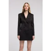 adL Hemdblusenkleid Zweireihiges Jackenkleid