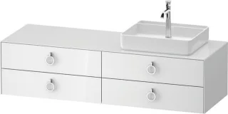 Duravit White Tulip Konsolenwaschtischunterbau wandhängend Weiß Hochglanz 1600x550x408 mm - WT4995R8 WT4995R85850010