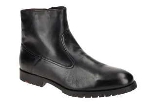LLOYD 23-738 Herrenstiefelette PONDO Schwarz Lammfell Warmfutter Blockabsatz
