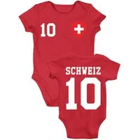 Youth Designz Kurzarmbody Schweiz Kinder Baby Body Strampler mit trendigem Motiv