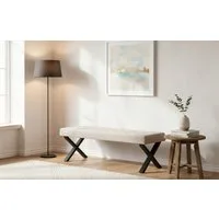 B&D home Essbank KAREN (1-St), gepolstert, Metallgestell, mit/ohne Rückenlehne, in 100/120/140/160cm