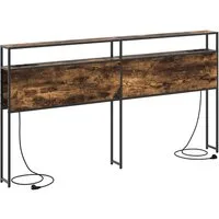 vidaXL Bett Stauraum-Kopfteil Räuchereiche Holzwerkstoff (1-tlg)