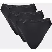 sloggi Tai-Slip Basic+ (3er Pack) elastischer Bund, weiche Nähte, Baumwollmischung, atmungsaktiv
