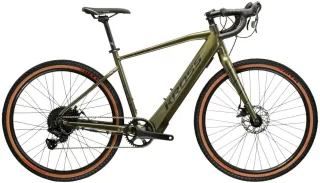 Kross "E-Gravel Bike Esker Hybrid 2.0 28" khaki" 11 Gang microSHIFT Advent X M6205 Schaltwerk Kettenschaltung Heckmotor 250 W Pedelec, Elektrofahrrad für Herren