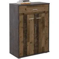 CARO-Möbel Highboard TOMMY, Kommode Sideboard Schrank in verschiedenen Farben 2 Türen Anrichte Hig