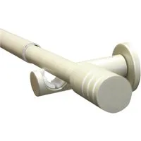 GARDINIA Gardinenstange Set Ø 16/19 mm, Ø 19 mm, 1-läufig, ausziehbar, mit Bohren, verschraubt, 1-Lauf
