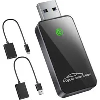Salcar Kabelloser CarPlay Adapter Wireless CarPlay USB Auto-Adapter für Auto Adapter zu USB Typ A, Kompatibel mit iOS 10+ & Fahrzeugen mit werkseitigem CarPlay