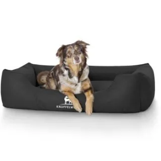 Knuffelwuff Hundebett Finlay aus Nylongewebe schwarz XL