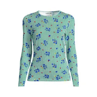 Schnelltrocknendes UPF 50 Sonnenschutz-Badeshirt für Damen in Plus-Größe, Damen, size: plus, Grün, Nylon-Mischung, by Lands' End