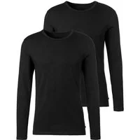 H.I.S Langarmshirt (Packung, 2er-Pack) Doppelpack Unterziehshirt aus Baumwoll-Mix