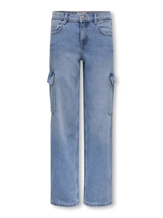 KIDS ONLY - KOGHARMONY WIDE CARGO CARROT PIM NOOS Light Blue Denim - Gr. - 164